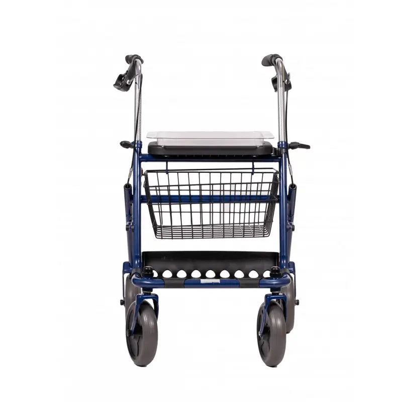 Déambulateur en acier avec panier AT51013