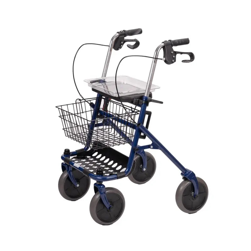 Déambulateur en acier avec panier AT51013