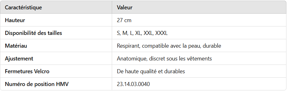 Orthèse de colonne vertébrale LemboMove™ BASIC AT53052