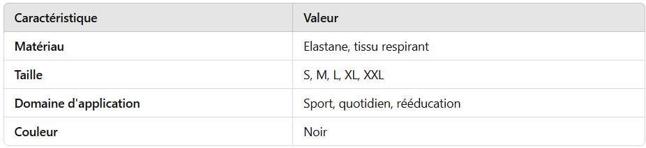 Genouillère avec Élasthanne AT53010