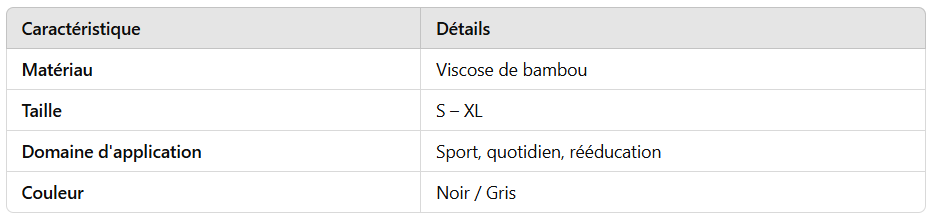 Bandage de poignet en viscose de bambou AT53020