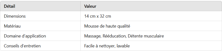 Rouleau 2 en 1 pour Rééducation et Massage AT51428