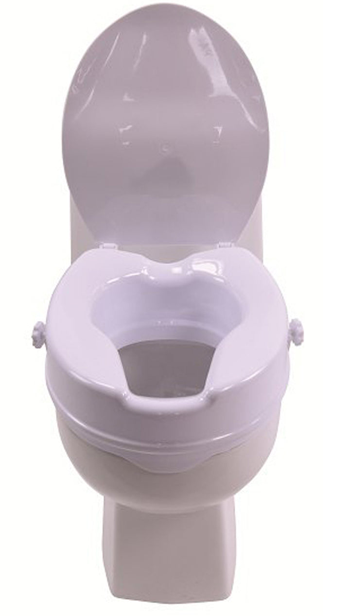 Rehausseur 15 cm monté sur cuvette – fixations à vis latérales