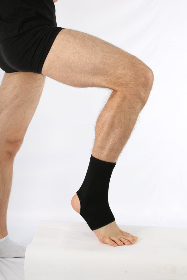 Chevillère élastique respirante – maintien de la cheville (gris)