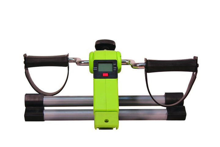 Pédalier vert compact et stable 36×50×24 cm – cadre acier, pédales nylon