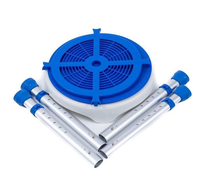 Structure en aluminium avec embouts antidérapants pour la douche