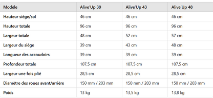 Alive’Up Fauteuil Roulant de Transport