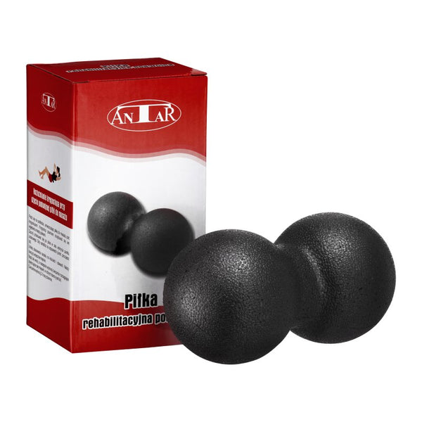 Rouleau de massage Antar Medical en forme de cacahuète (EPP) – massage profond, noir